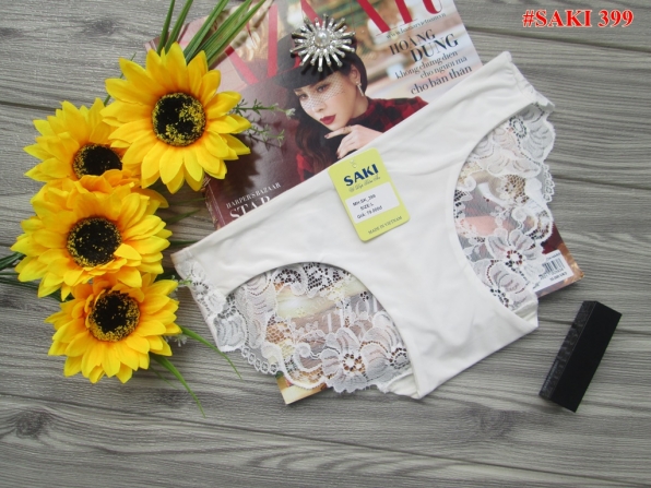 QUẦN LÓT NỮ SAKI 399 - BLOCK 5 CÁI - MÀU TRẮNG